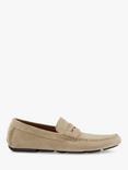 Dune London Bradlay Suede Square Toe Moccasin Loafers