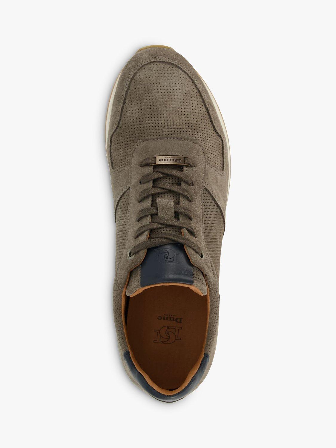 Dune Trilogy Suede Runner Trainers, Grey, EU40