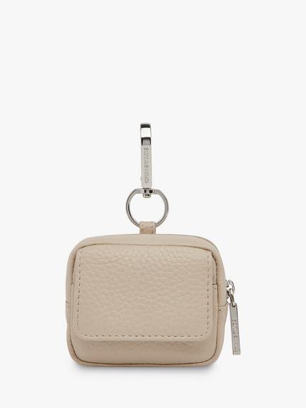 Whistles Bibi Mini Bag Keyring, Taupe