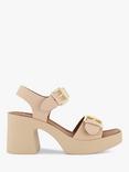 Dune London Jenies Leather Buckle Platform Sandals