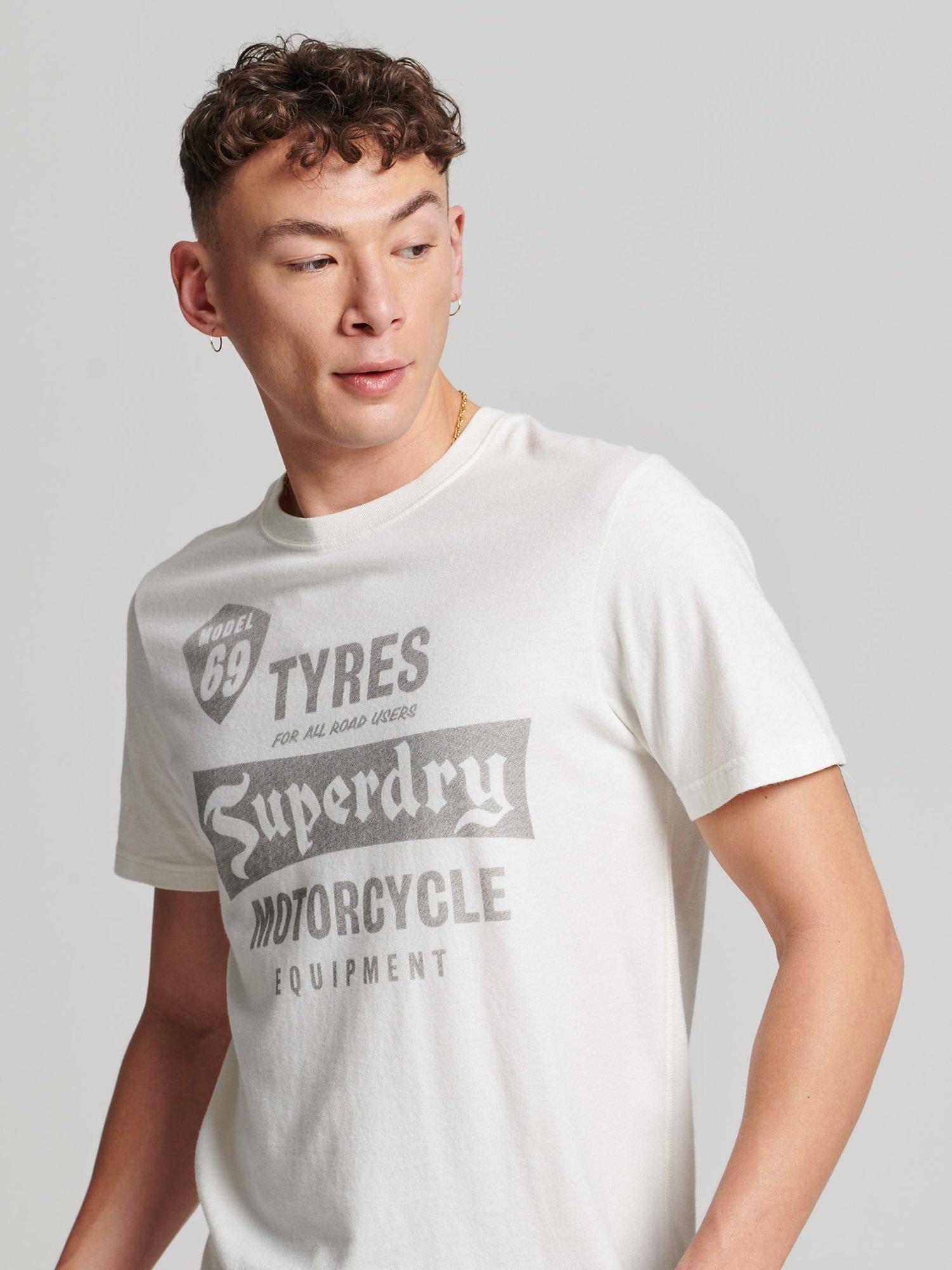 Superdry Reworked Classic T-Shirt, Winter Cream