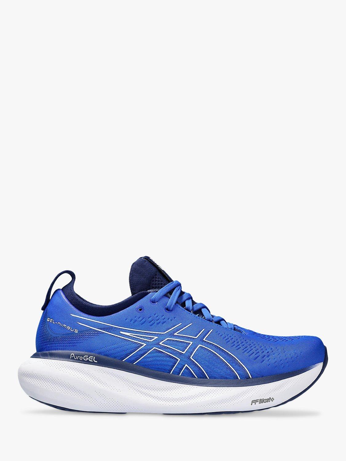 ASICS GEL-NIMBUS 25 Men's Running Shoes, Blue/Pure Silver