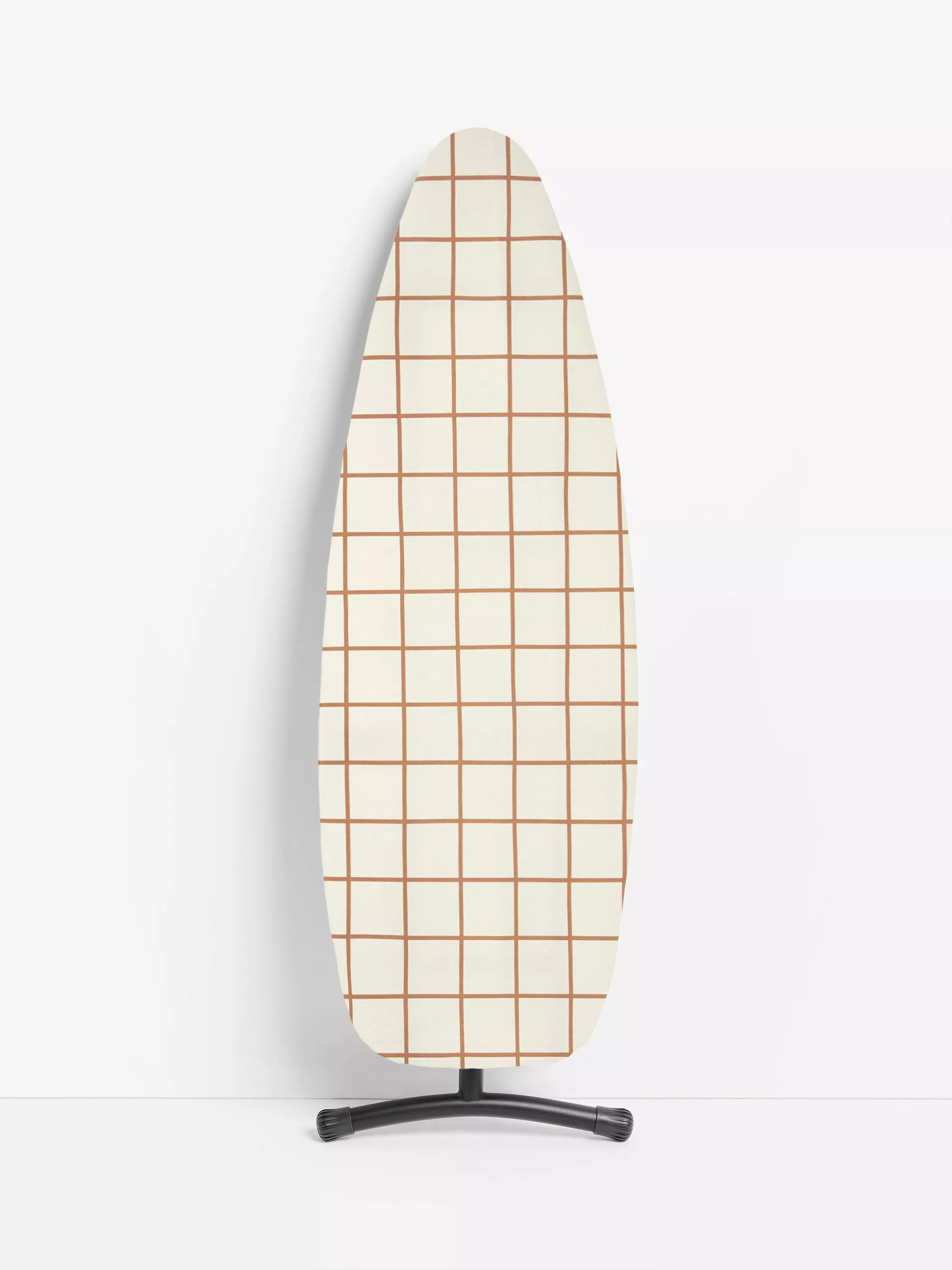 John Lewis Check Print Ironing Board Cover, Caramel