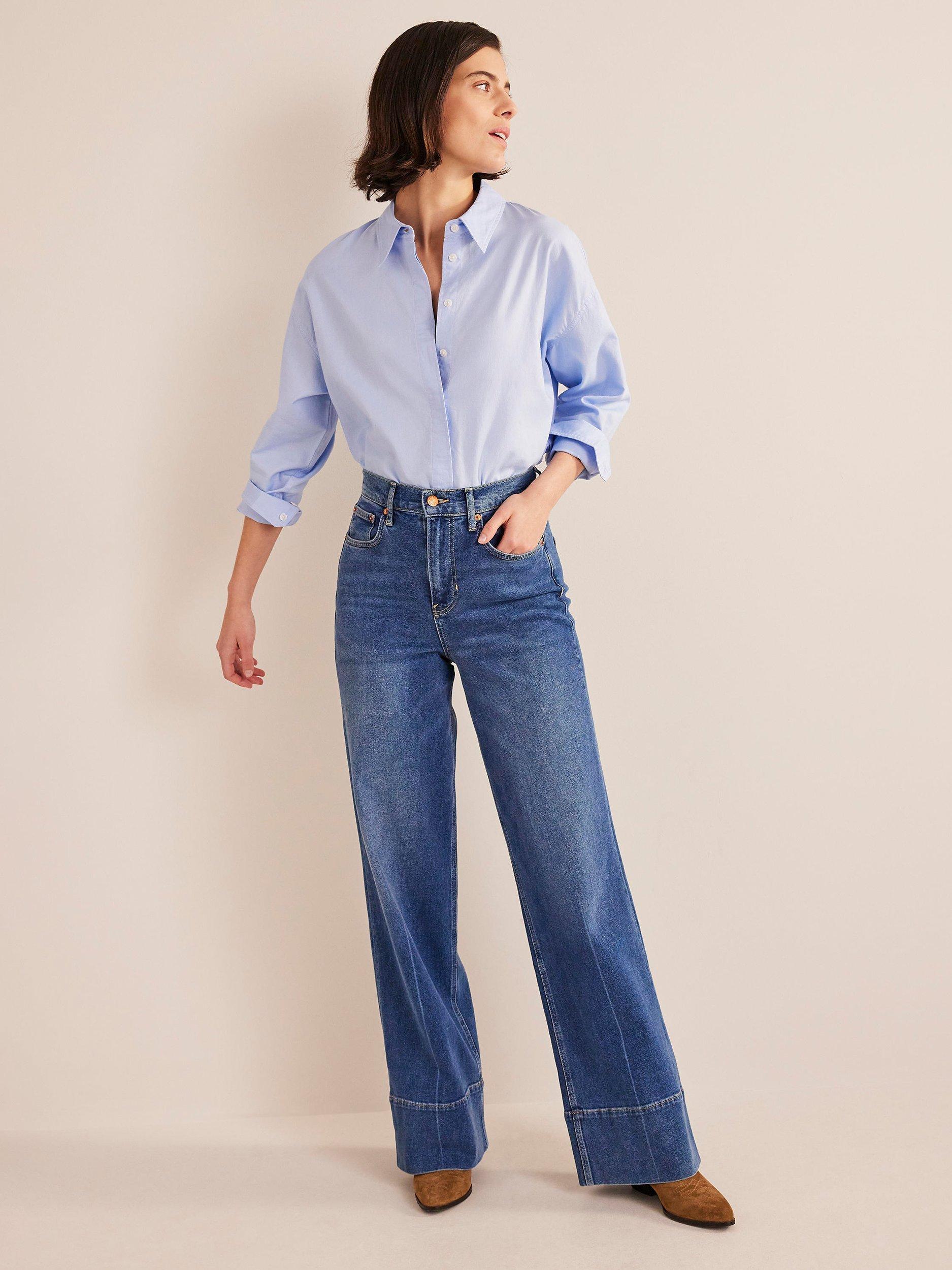 Boden Full Length Straight Cut Jeans, Mid Vintage