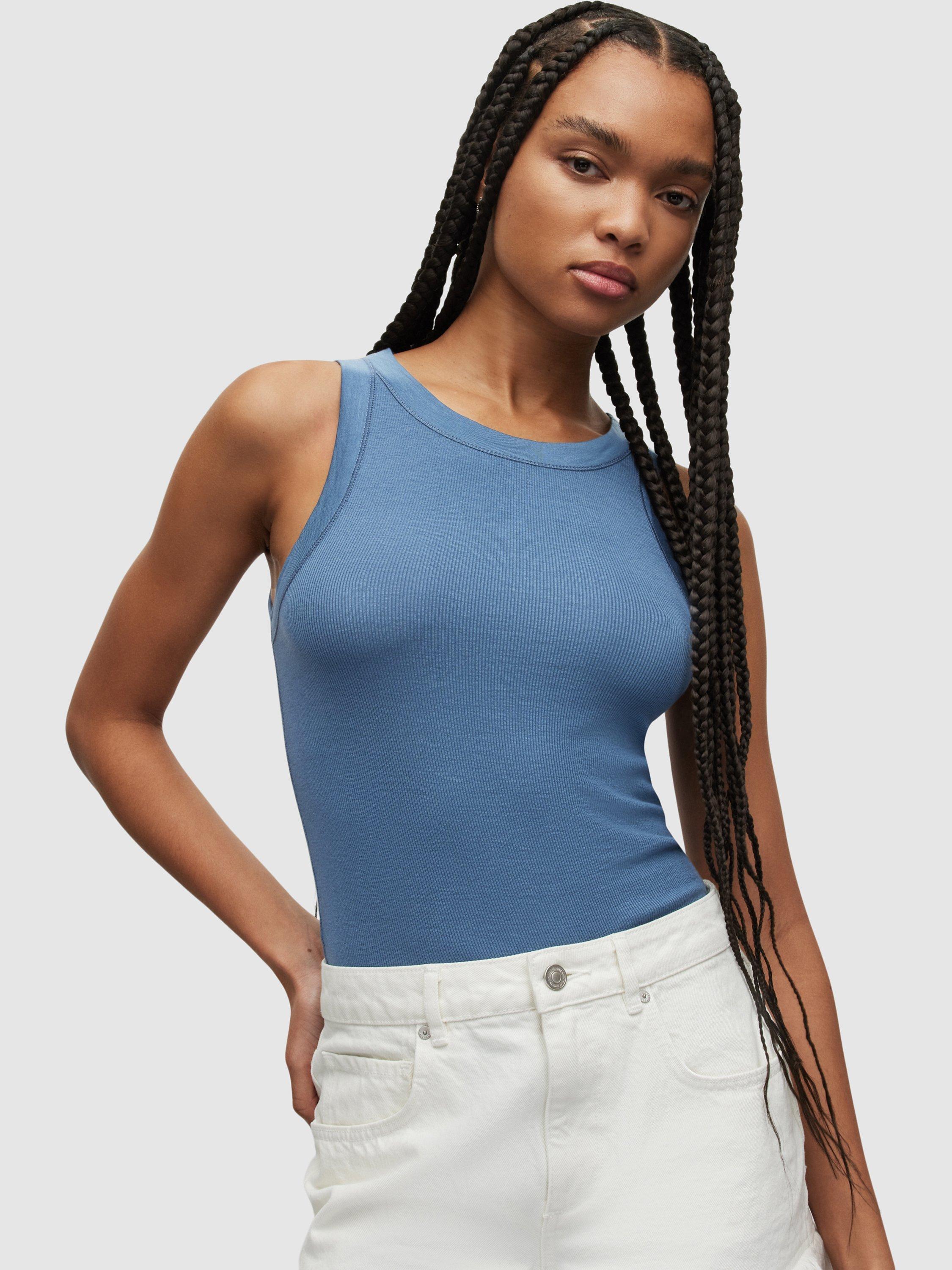 AllSaints Rina Tank Top, Aruba Blue