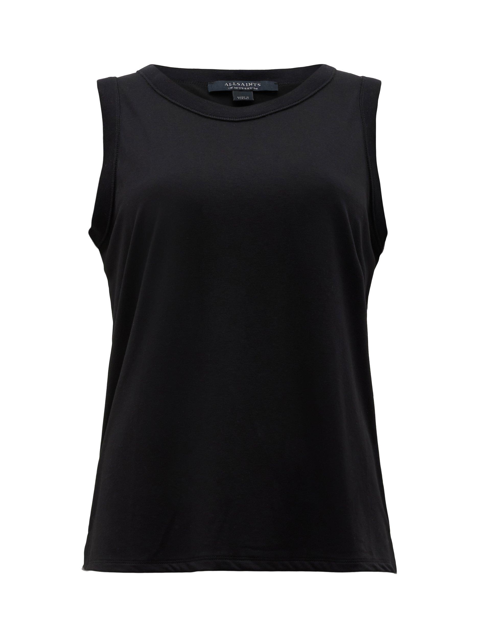 Product image 4 of 6, which shows AllSaints Nori Tank Top, Black, XS