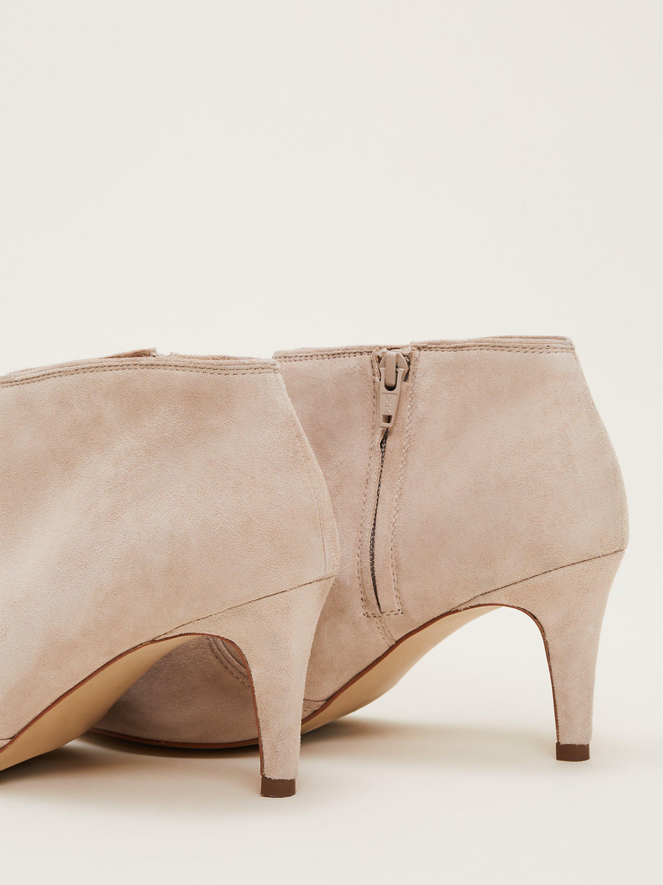 Product image 3 of 8, which shows Phase Eight Suede Shoe Boots, Neutral, 3