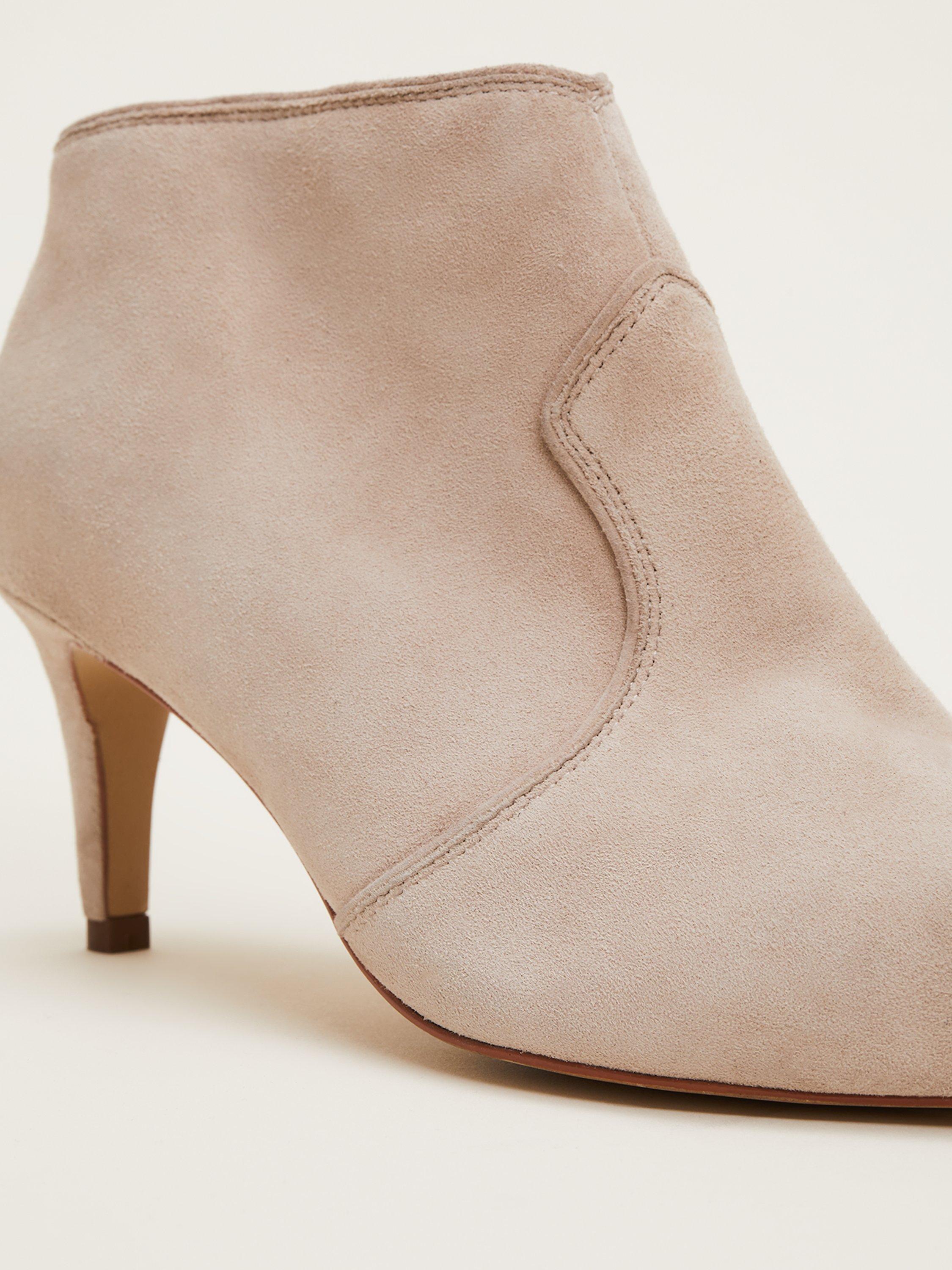 Product image 5 of 8, which shows Phase Eight Suede Shoe Boots, Neutral, 3