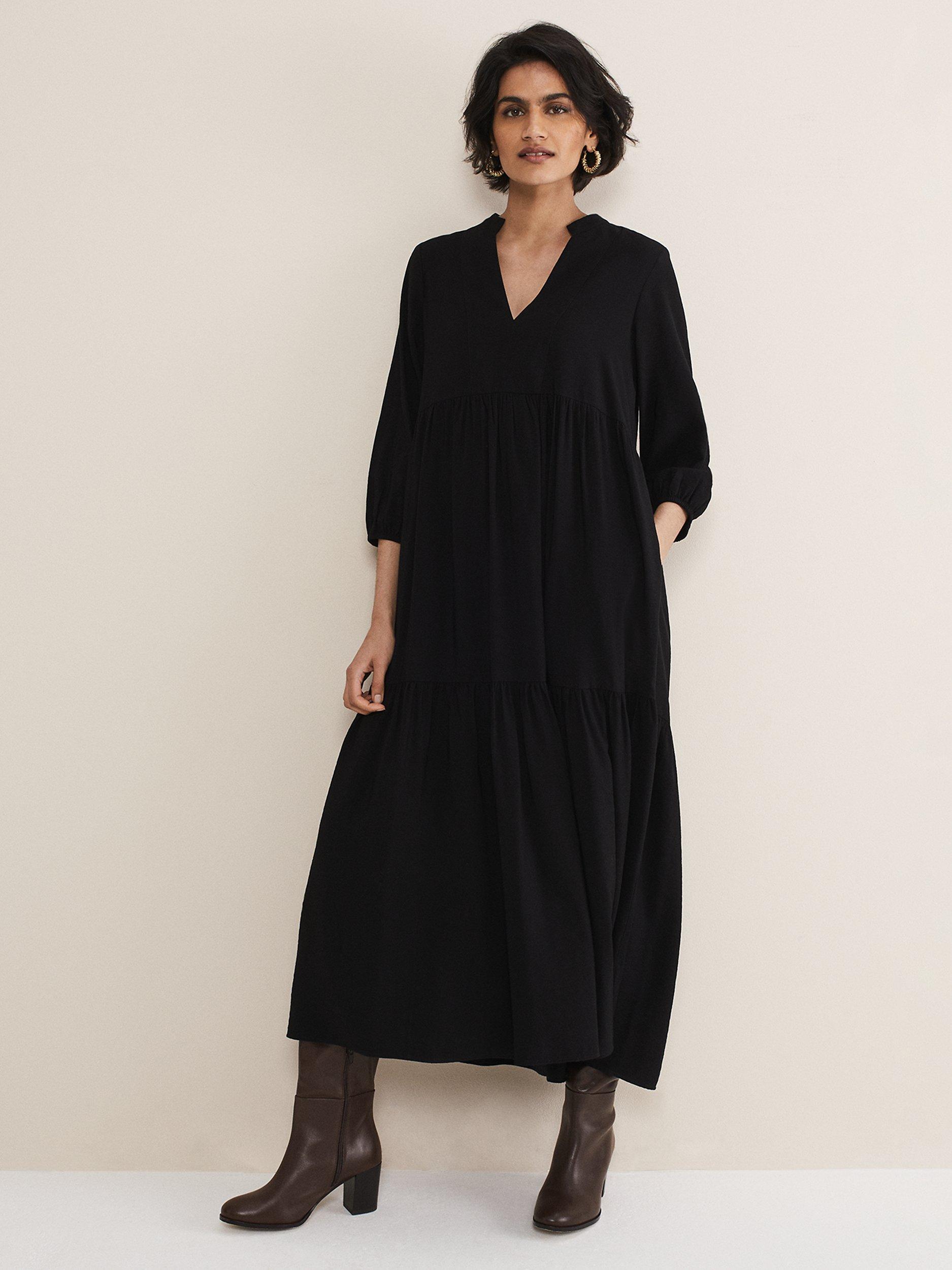 Phase Eight Jayde Midaxi Dress, Black