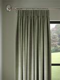 John Lewis Textured Weave Recycled Polyester Pair Blackout/Thermal Lined Pencil Pleat Curtains