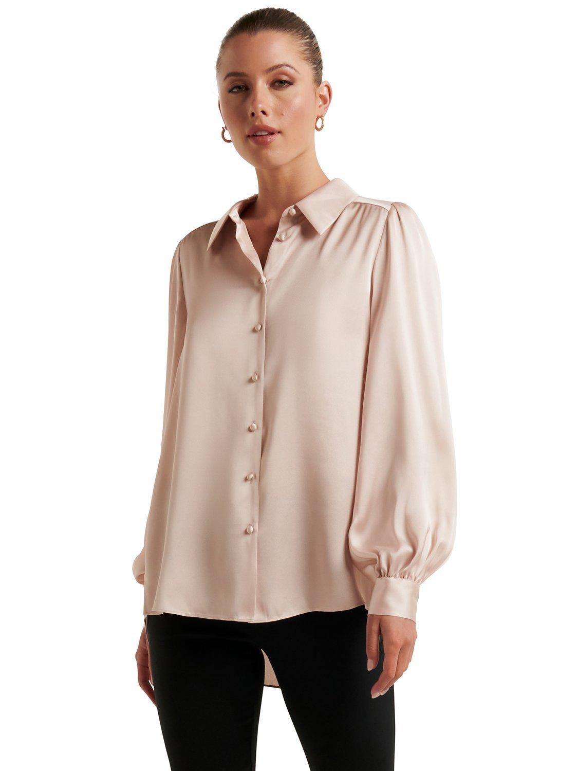 Forever New Ren Satin Button Through Blouse