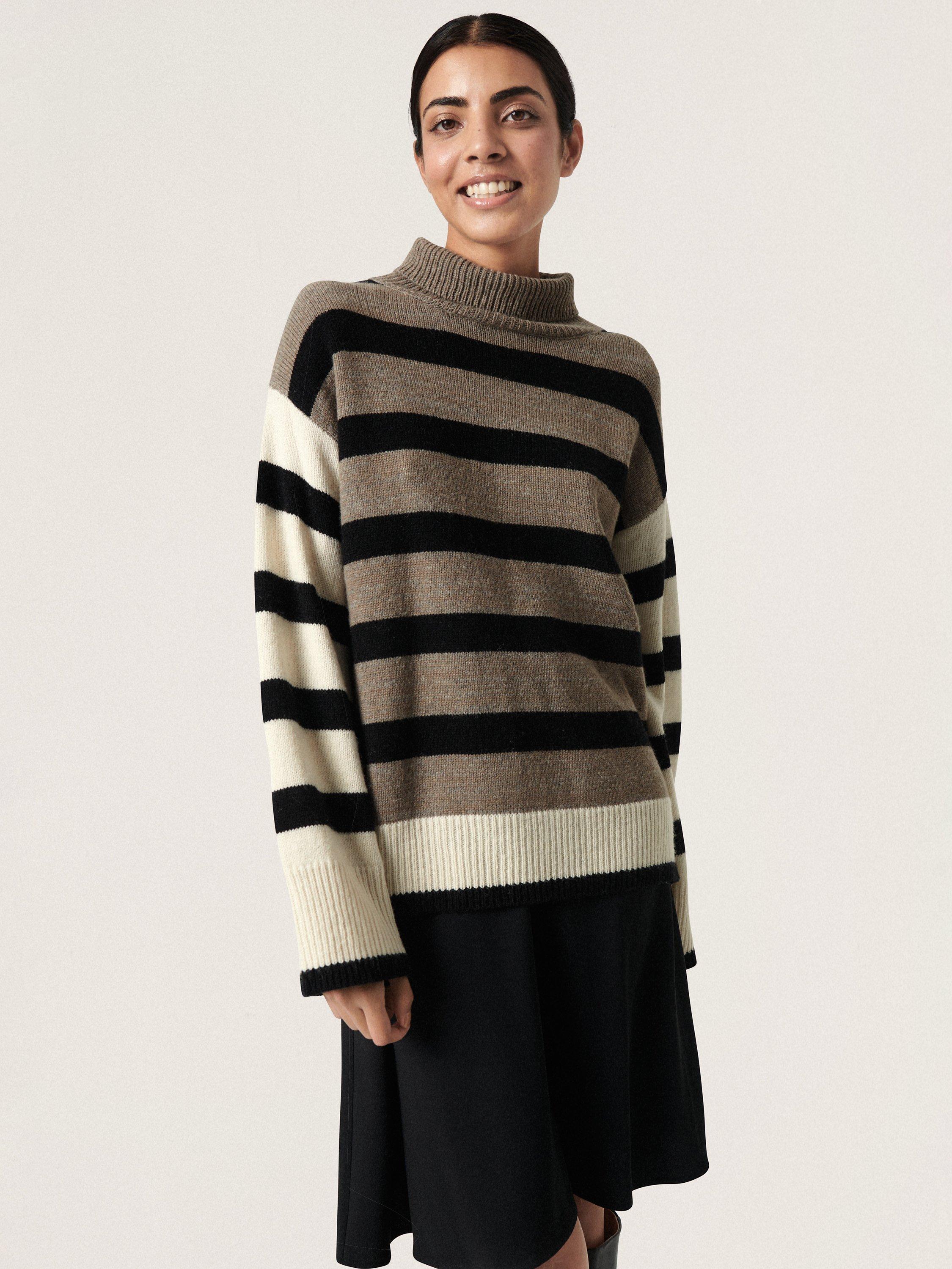 Soaked In Luxury Millicent Pullover Stripe Jumper, Multi