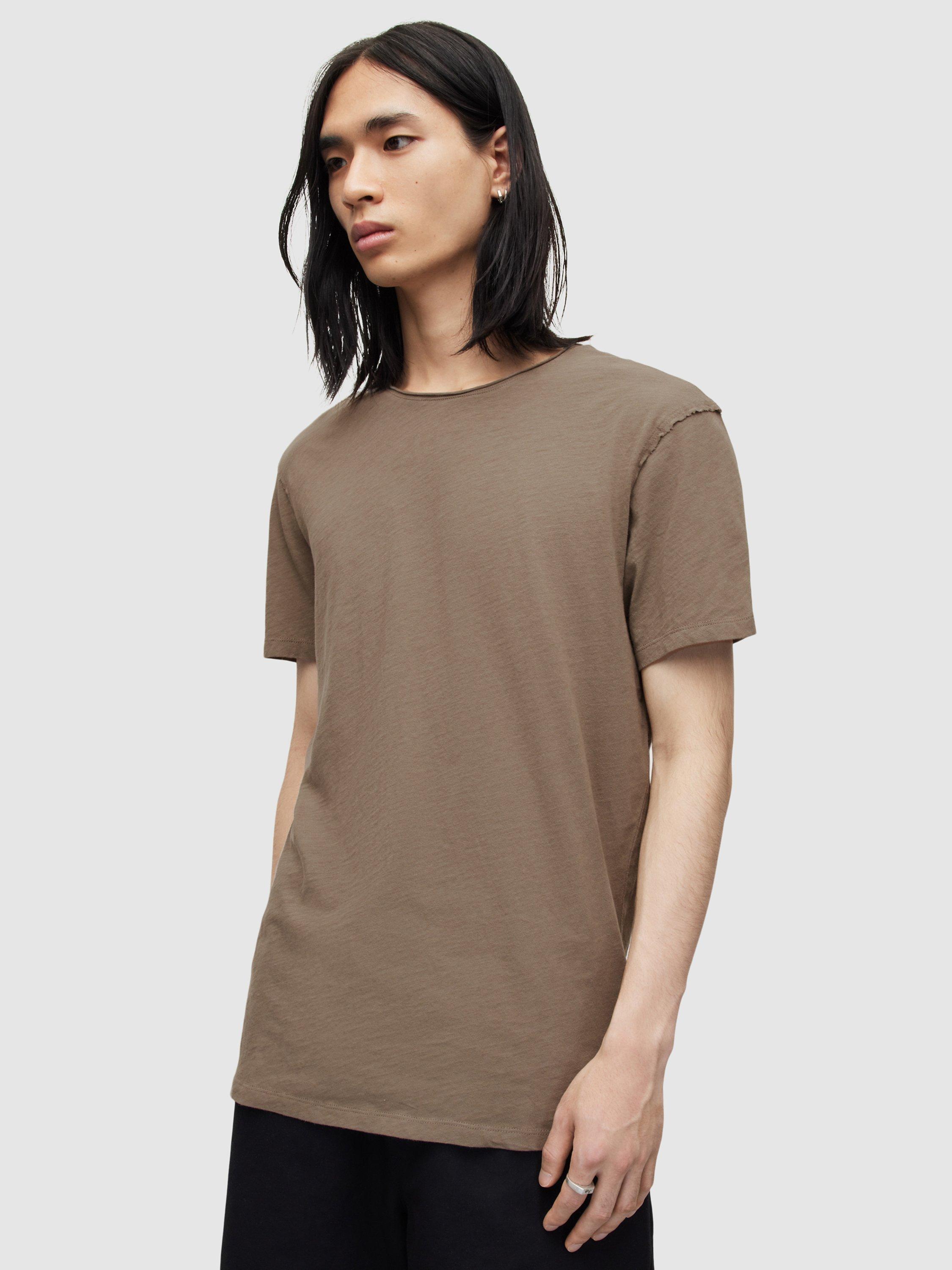 AllSaints Figure Crew T-Shirt, Brown