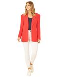 Yumi Relaxed Fit Blazer, Red