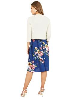 Yumi Knitted Open Neck Bolero Cardigan - view 2, Ivory