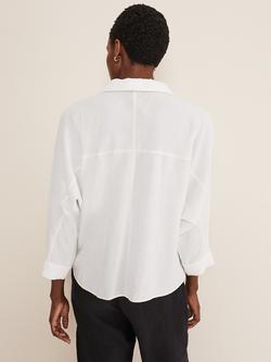Phase Eight Cynthia Zip Front Shirt, White - view 2, White