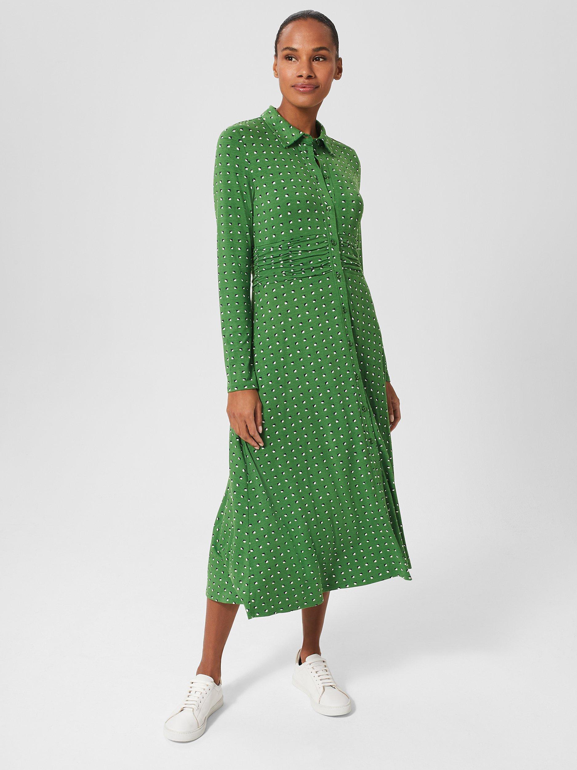 Hobbs green dress sales