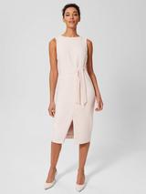 Hobbs Gwen Jacquard Dress Oyster Multi
