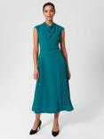 Hobbs Sierra Cowl Neck Midi Dress