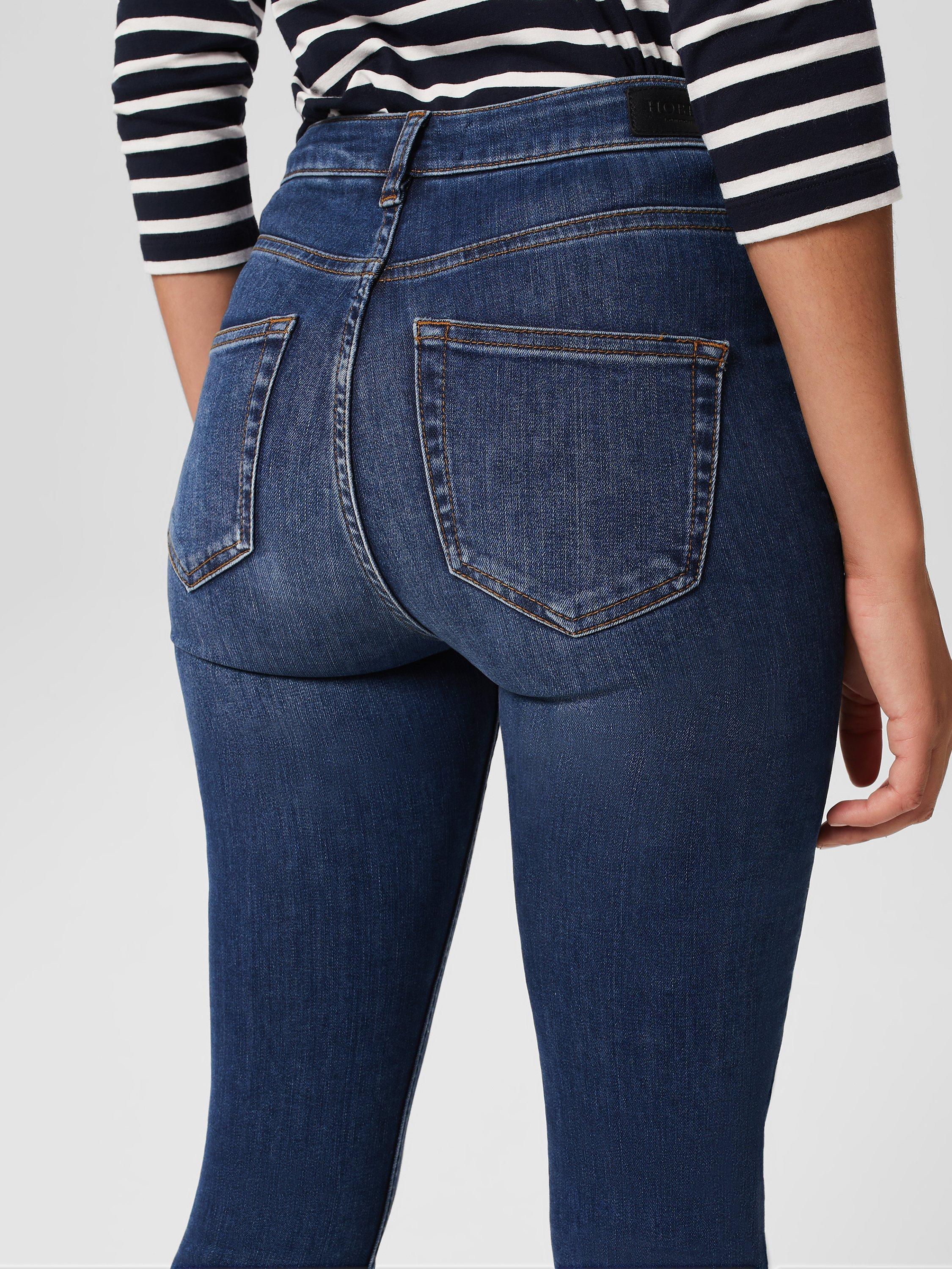 Product image 3 of 7, which shows Hobbs Gia Sculpting Skinny Jeans, Mid Wash, 18