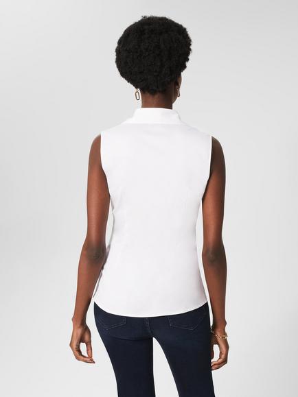 Hobbs Vic Sleeveless Shirt, White - view 2, White