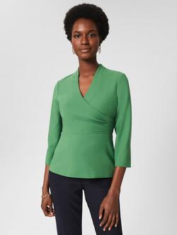 Hobbs Ellen Wrap Top, Pea Green, Pea Green