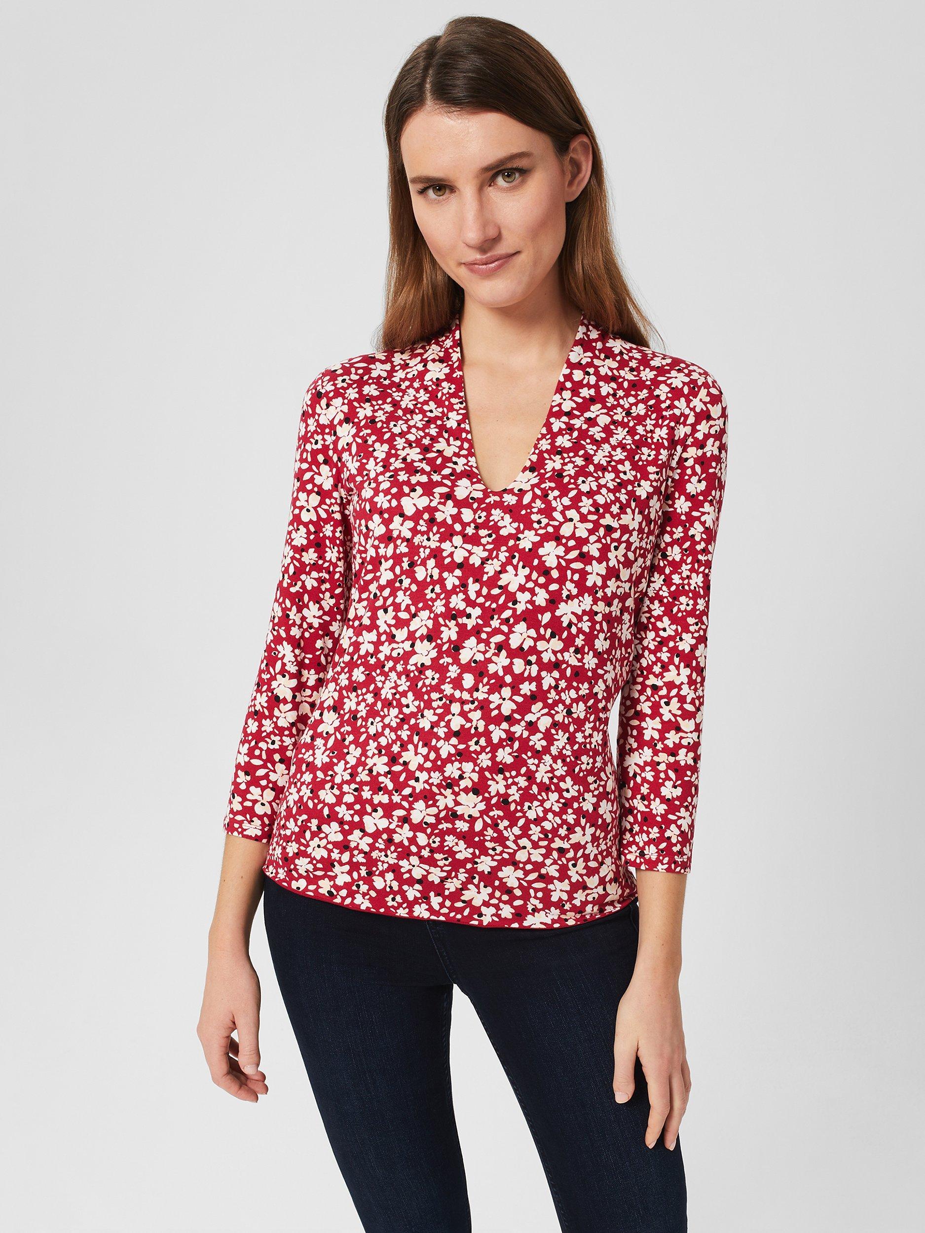 Hobbs Aimee Printed Top, Pink/Multi