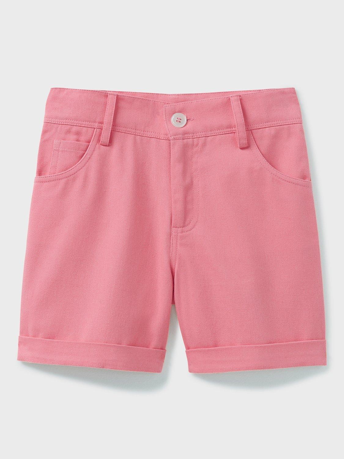 Crew Clothing Kids' Denim Shorts, Pink