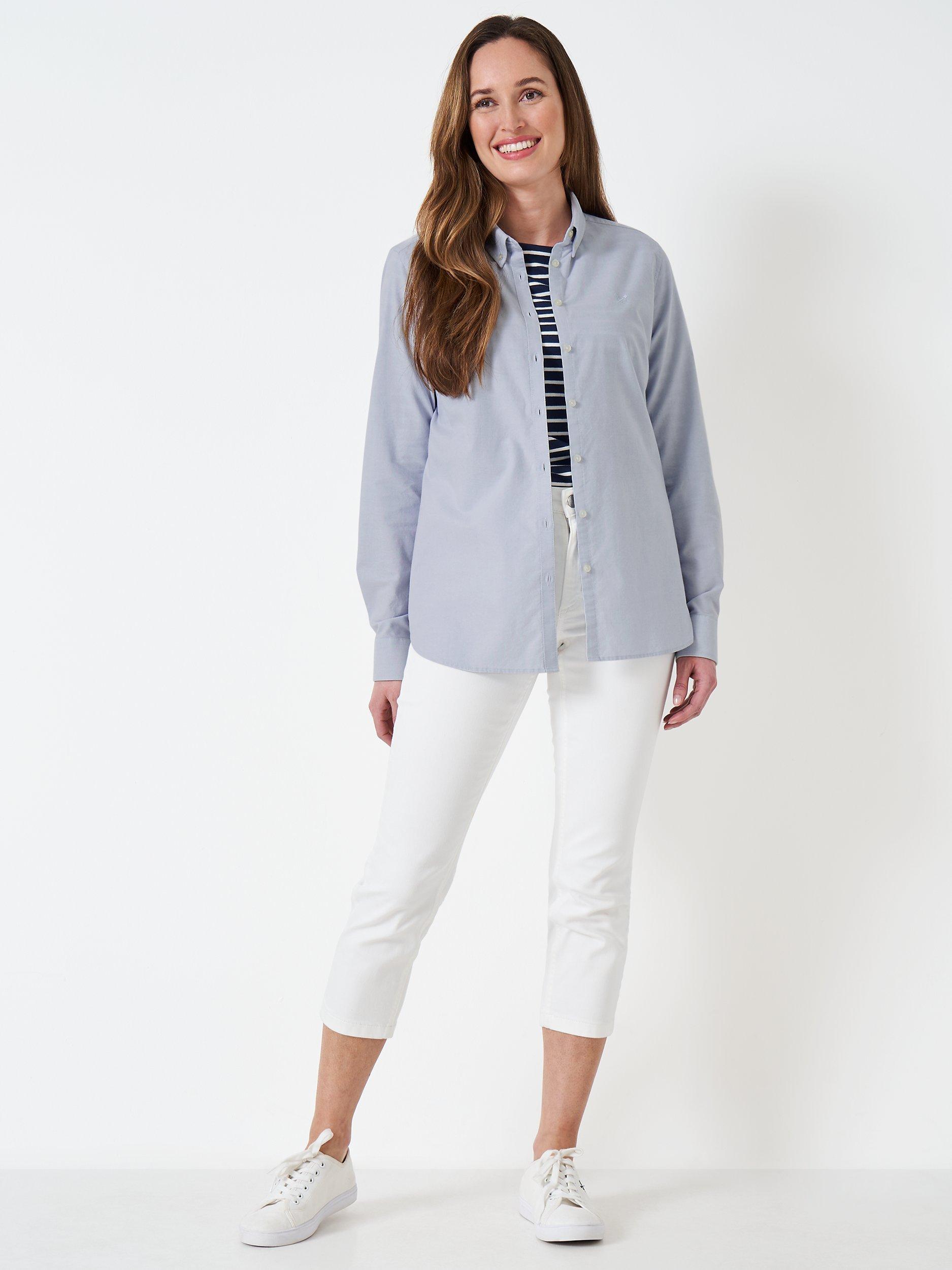 Product image 1 of 5, which shows Crew Clothing Bracken Shirt, Light Blue, 8