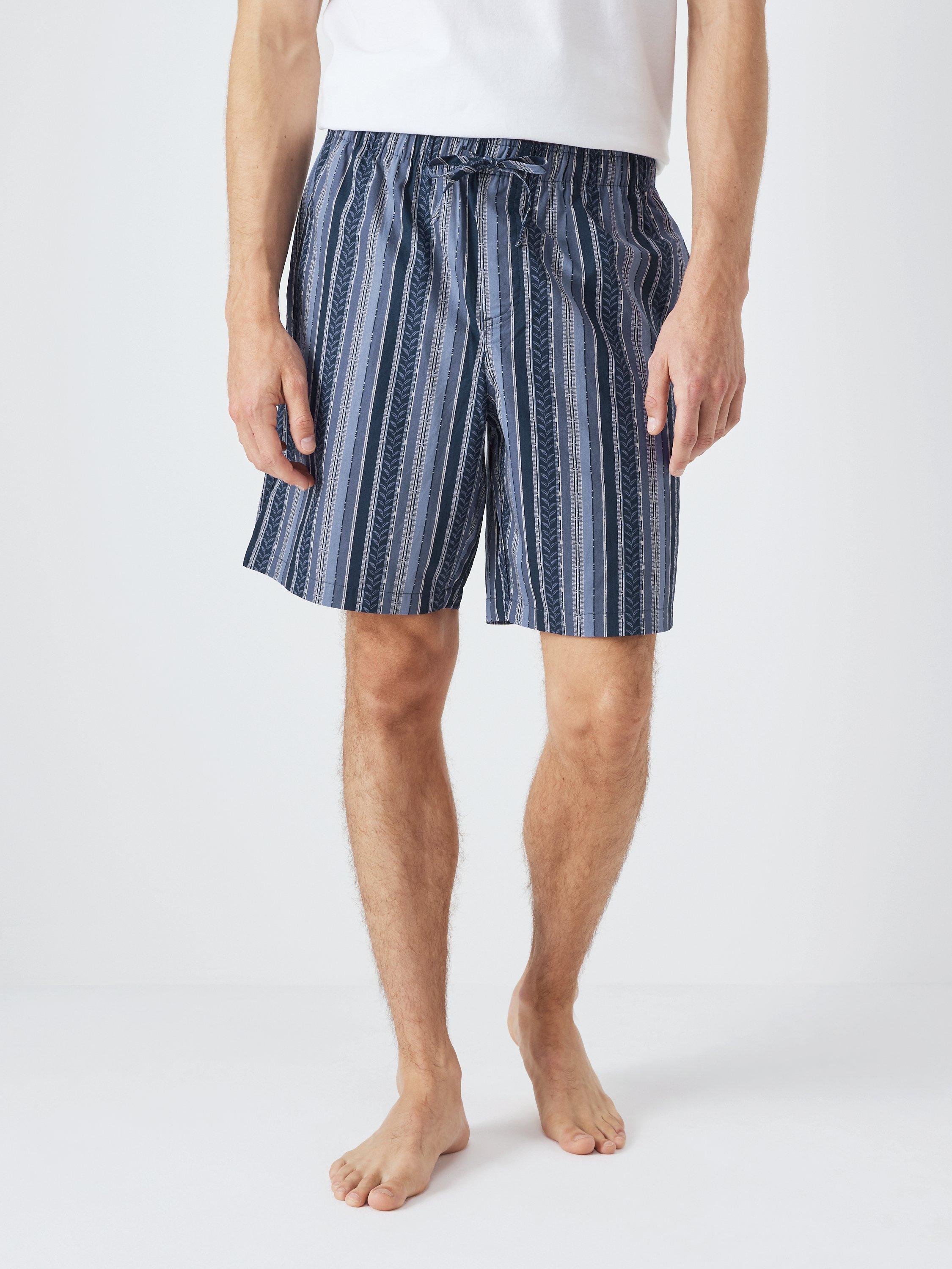 John Lewis Organic Cotton Stripe Pyjama Shorts