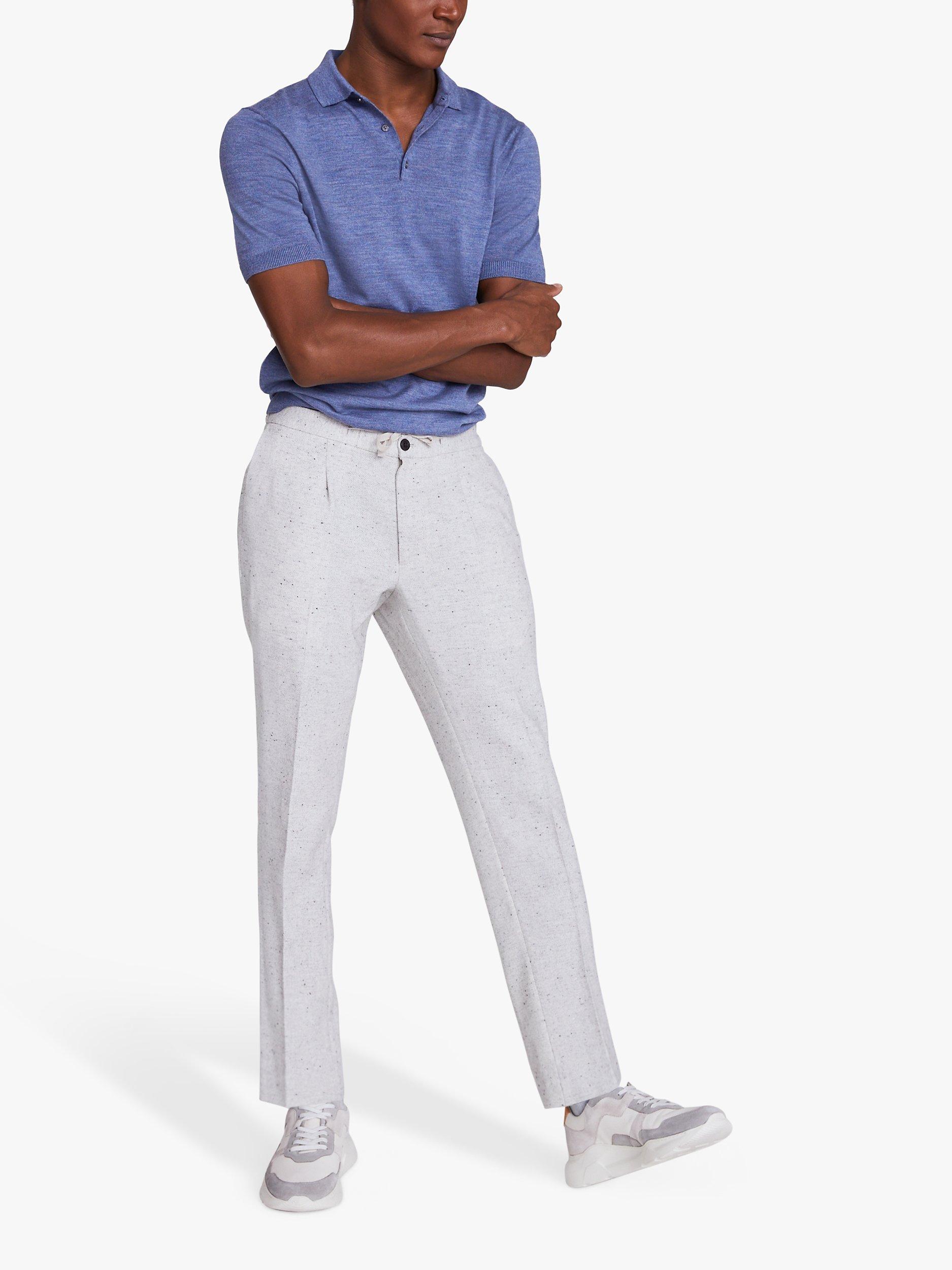 Moss Donegal Wool Blend Worker Joggers, Grey