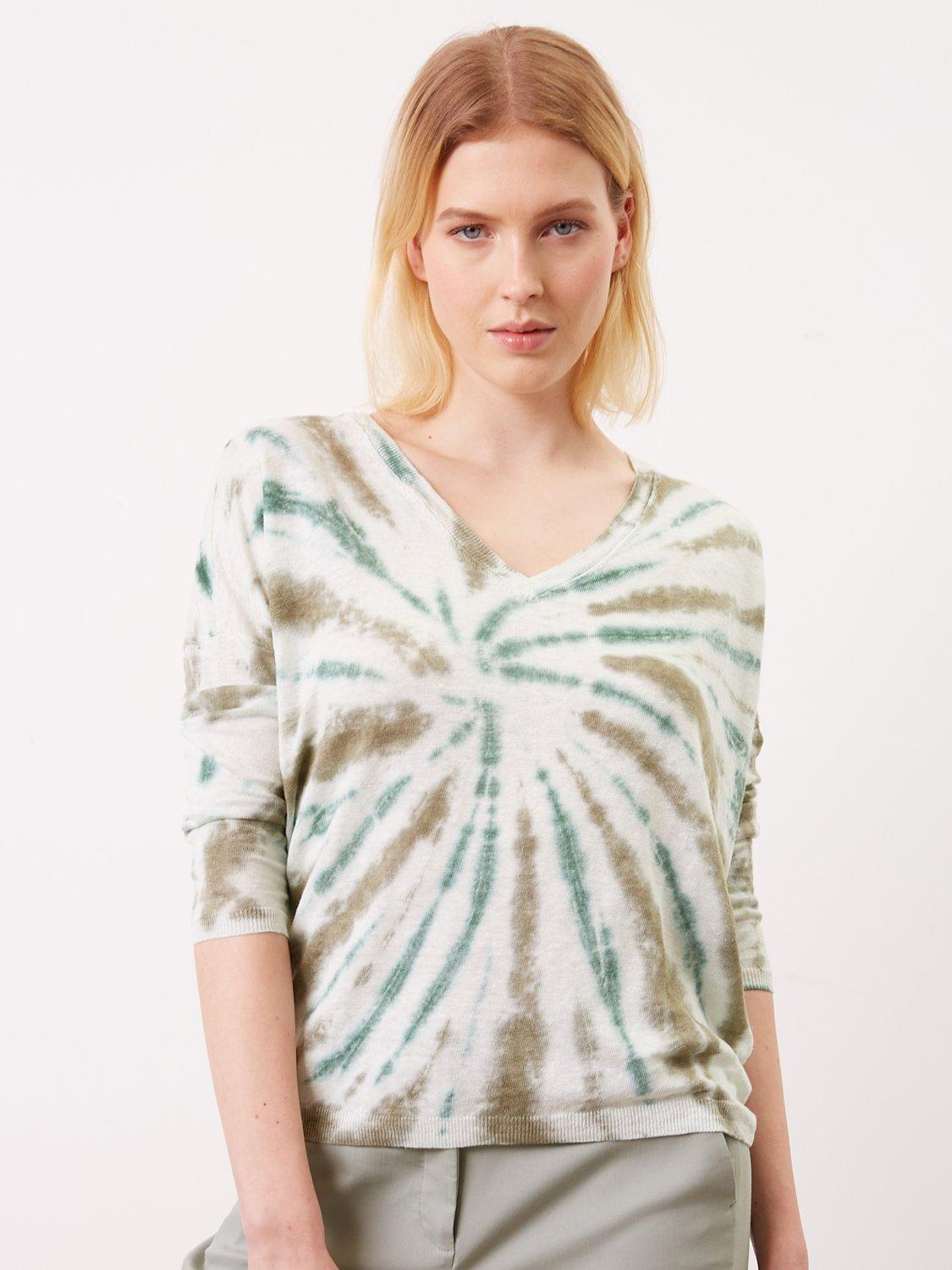 Gerard Darel Launa Linen Jumper, Khaki Green