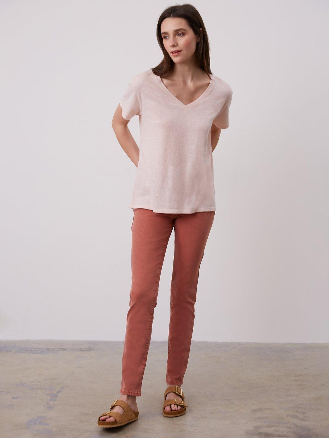 Gerard Darel Andy V-Neck T-Shirt, Red