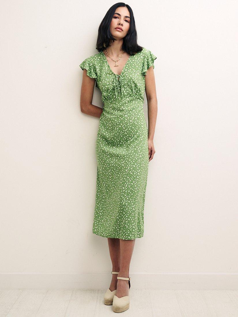 Nobody's Child Lily Mary Floral Midi Dress, Green