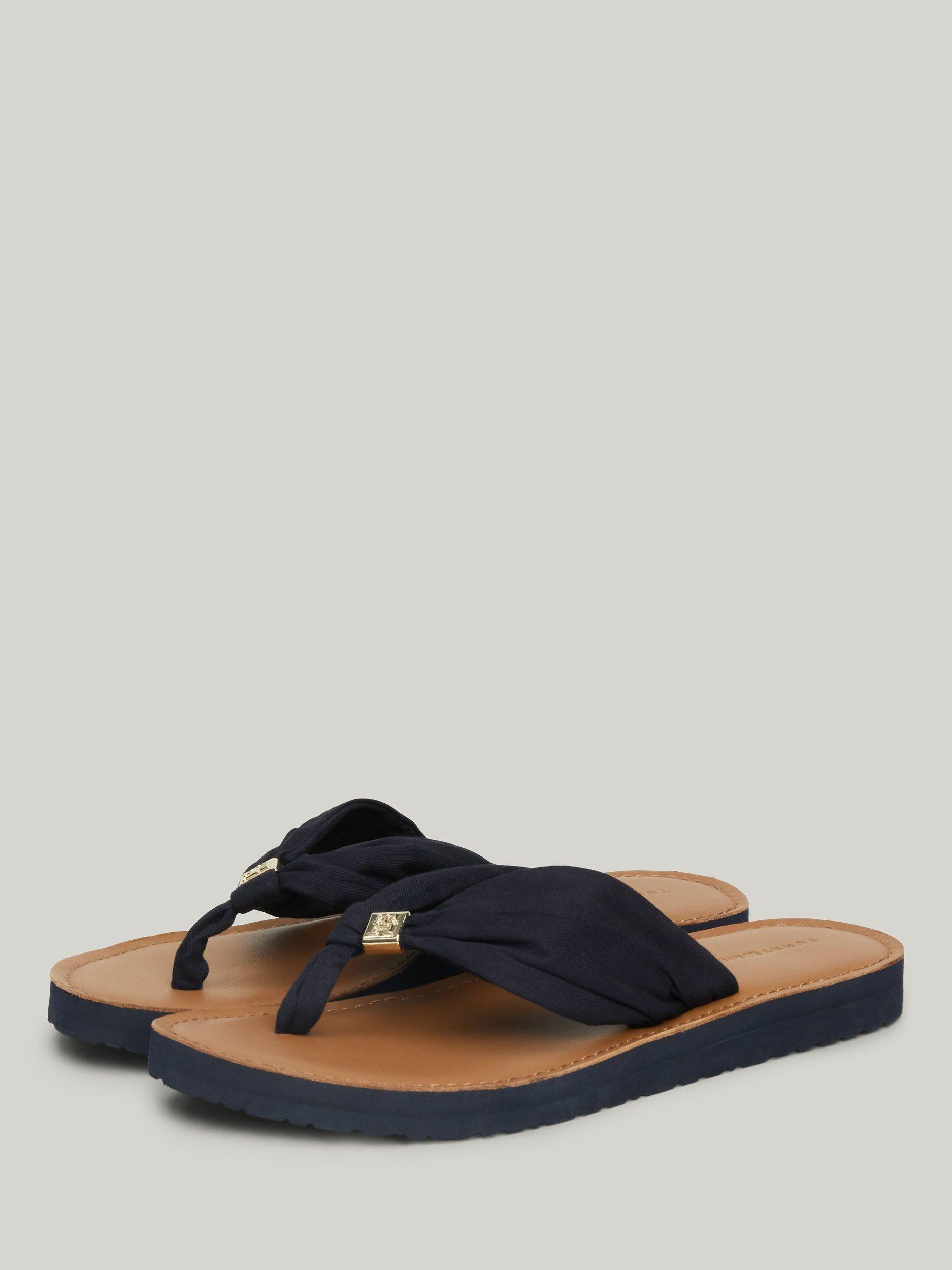 Product image 3 of 7, which shows Tommy Hilfiger Beach Flip Flop Sandals, Space Blue, 6