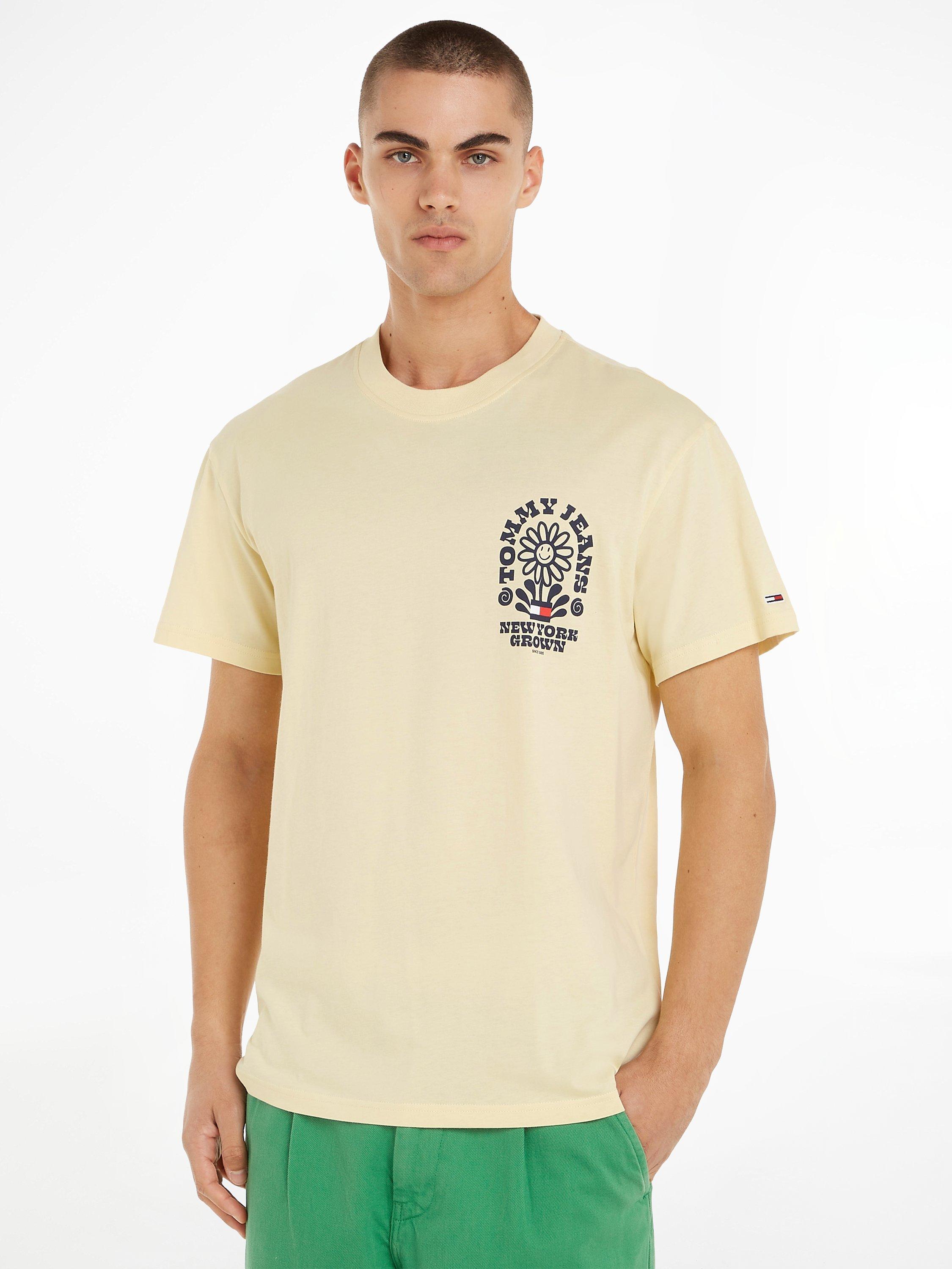 Tommy Jeans NYC Homegrown Daisy T-Shirt, Lemon Zest