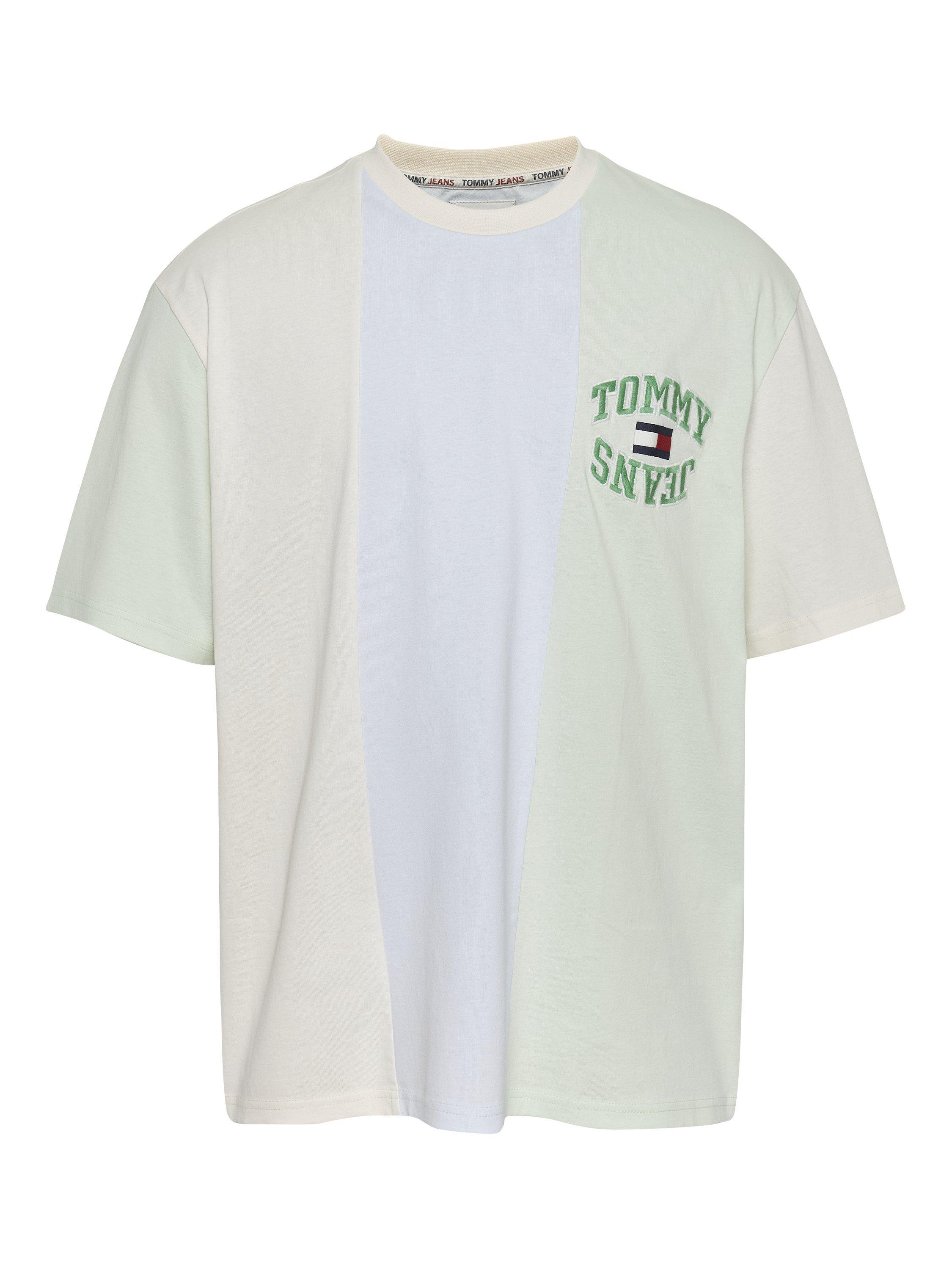 Tommy Hilfiger Skate Vertical Stripe T-Shirt, Mint/Multi