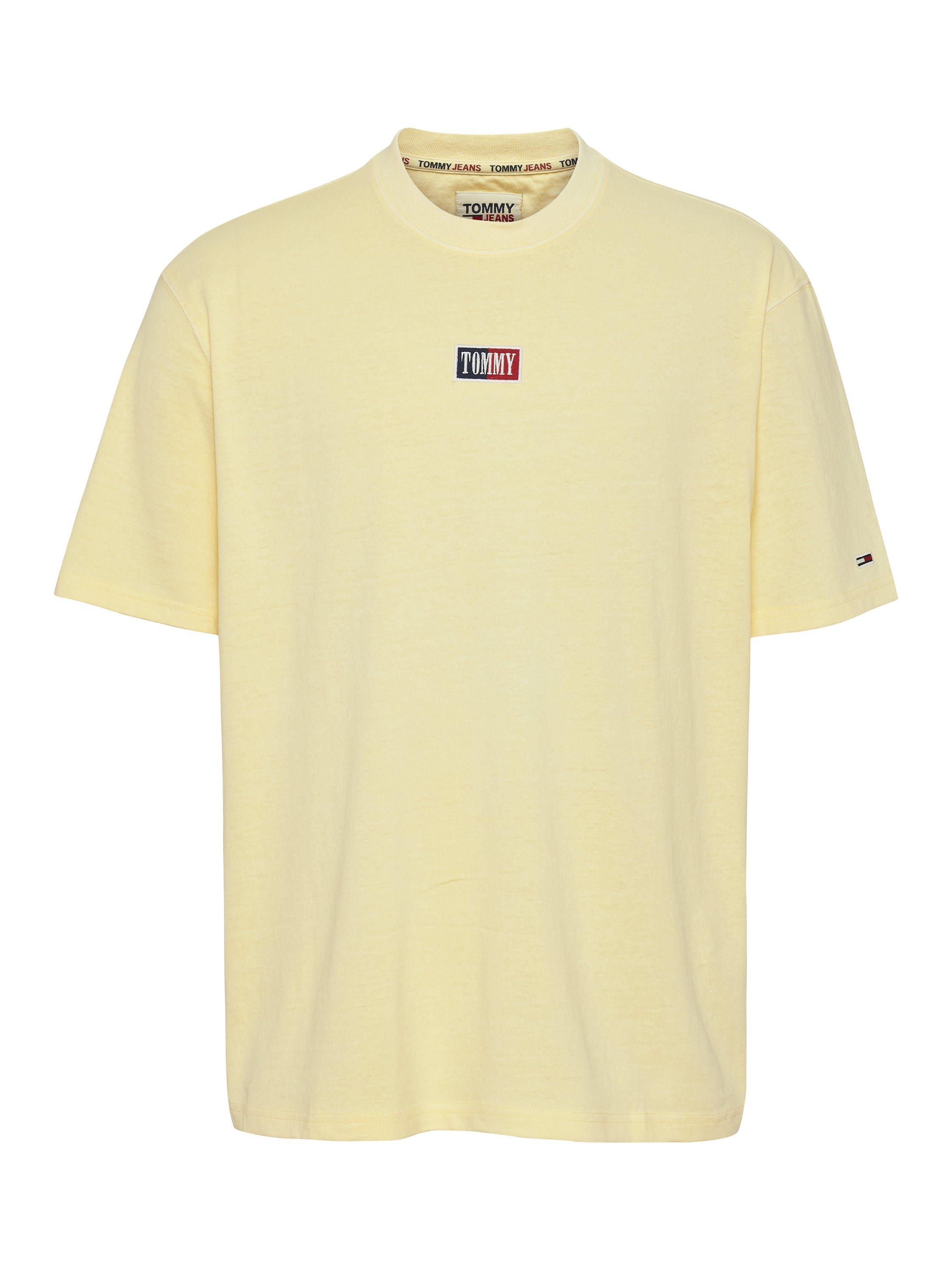 Tommy Jeans Logo Skate T-Shirt, Lemon Zest