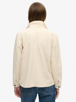 Superdry Organic Cotton Vintage Chore Jacket - view 2, Oatmeal