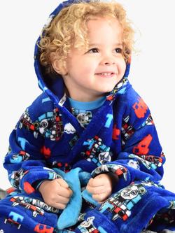 Brand Threads Kids' Thomas the Tank Engine Dressing Gown, Navy, Navy