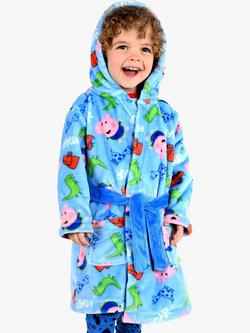 Brand Threads Kids' George Pig Dressing Gown, Blue, Blue