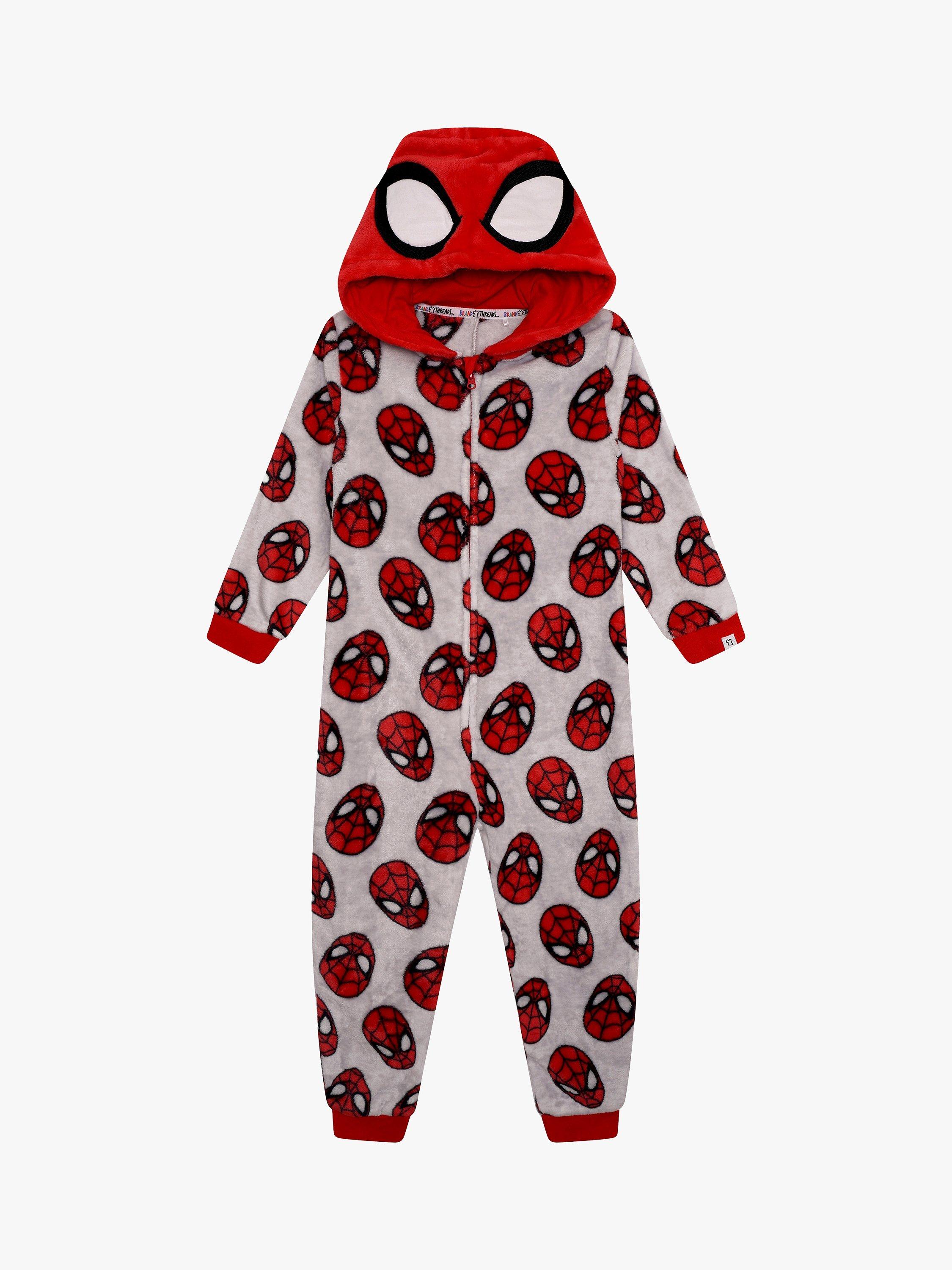 Brand Threads Kids Spiderman Onesie Red Grey