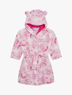 Brand Threads Kids' Peppa Pig Dressing Gown, Fuchsia - view 2, Fuchsia