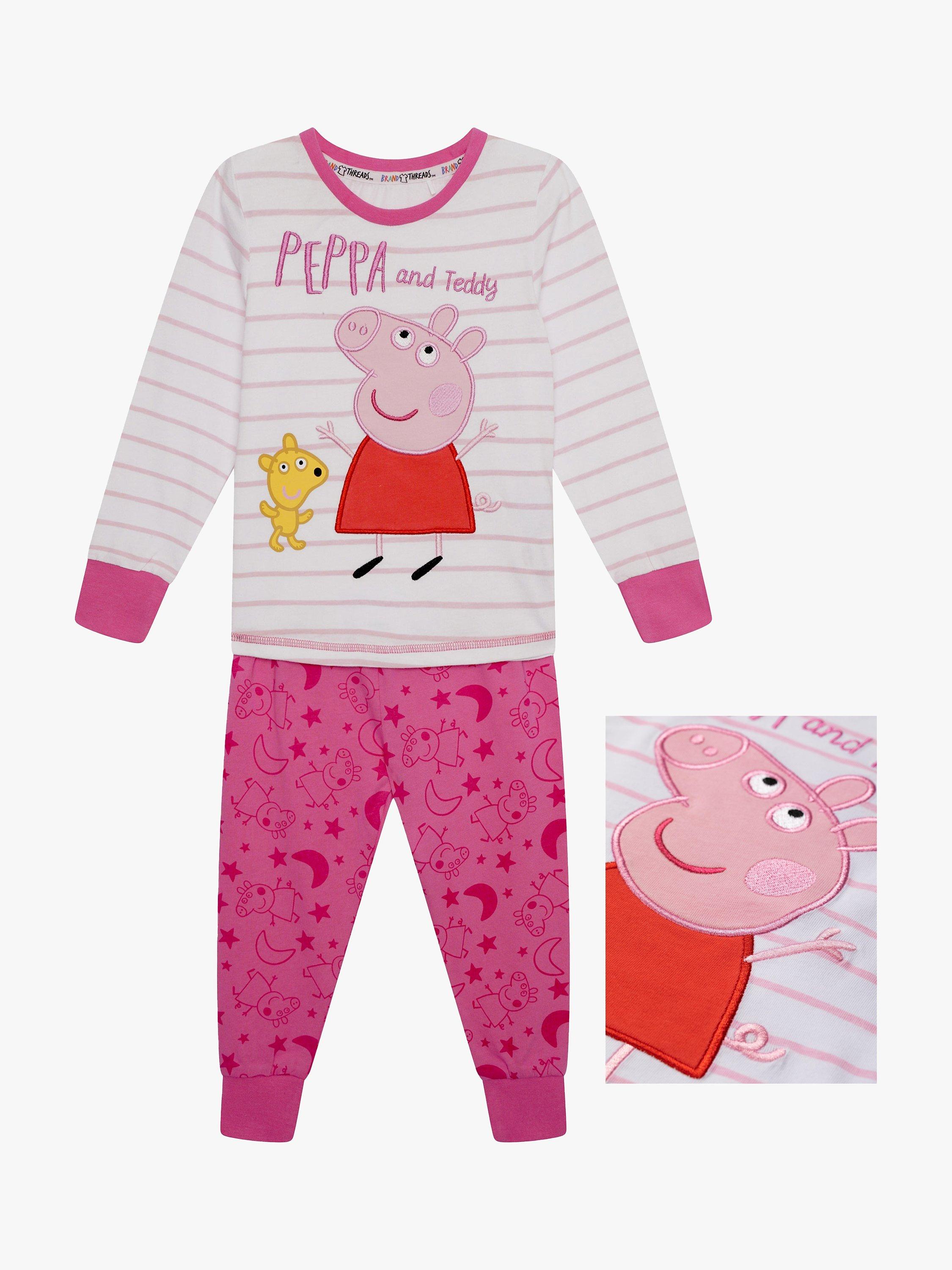 Brand Threads Kids Peppa Pig Pyjama Set Pink