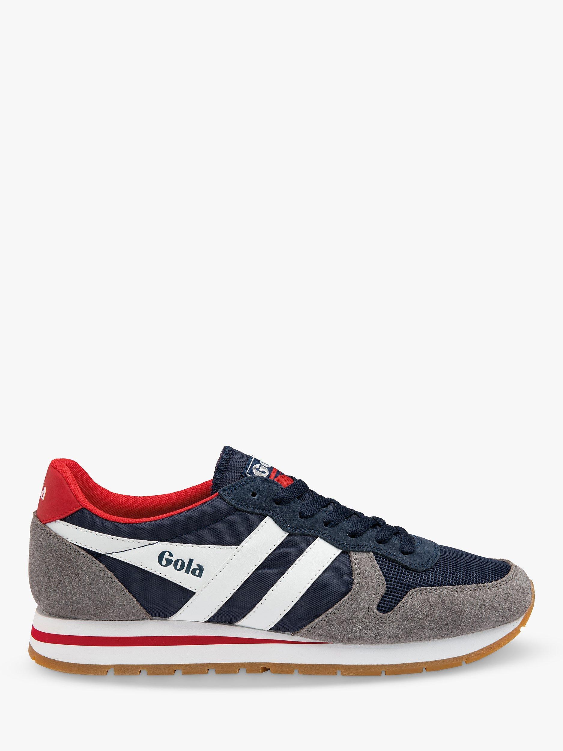 Product image 1 of 5, which shows Gola Classics Daytona Chute Lace Up Trainers, Navy/Ash, 7
