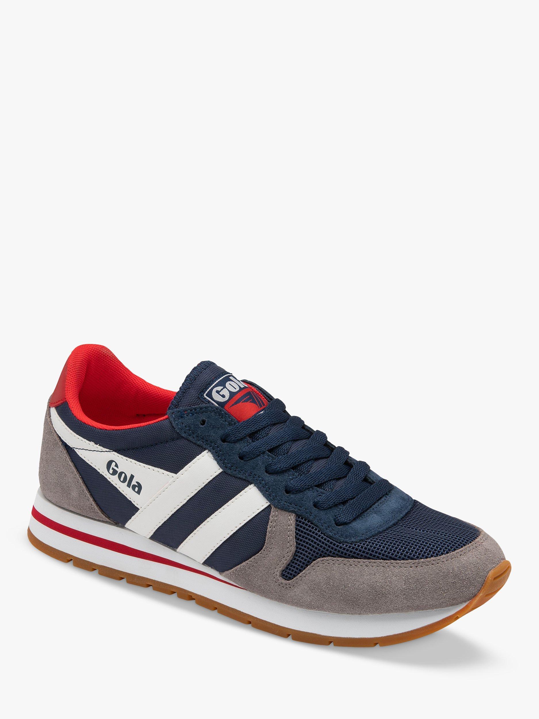 Product image 2 of 5, which shows Gola Classics Daytona Chute Lace Up Trainers, Navy/Ash, 7