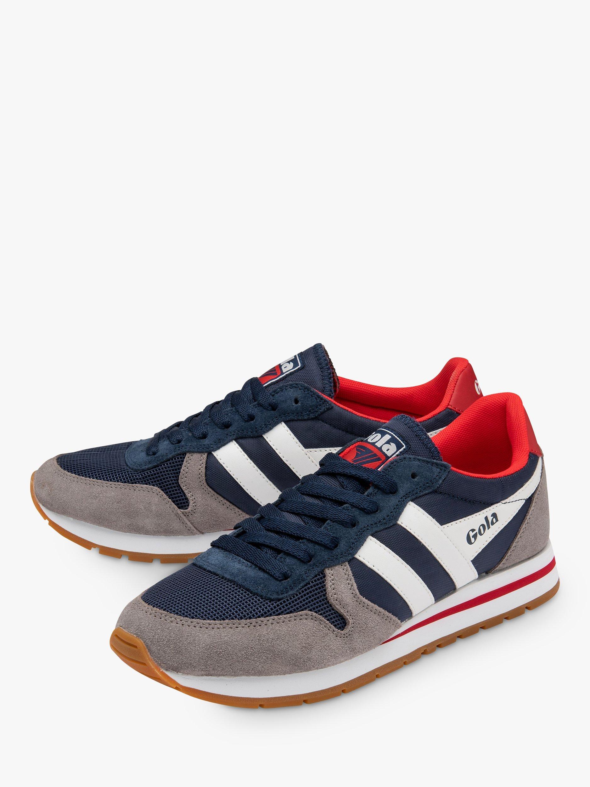 Product image 3 of 5, which shows Gola Classics Daytona Chute Lace Up Trainers, Navy/Ash, 7