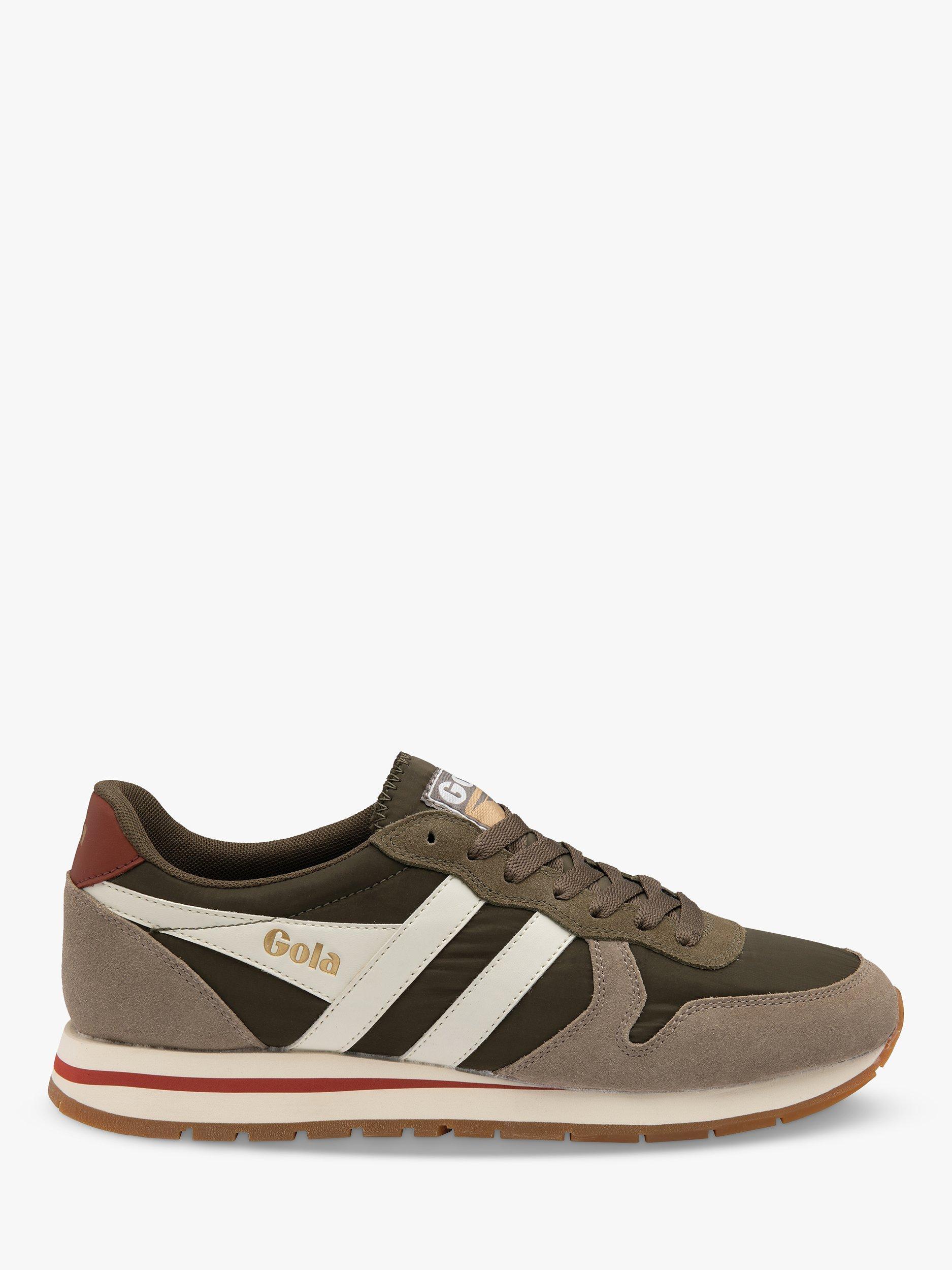 Gola Classics Daytona Chute Lace Up Trainers, Khaki/Rhino, 10