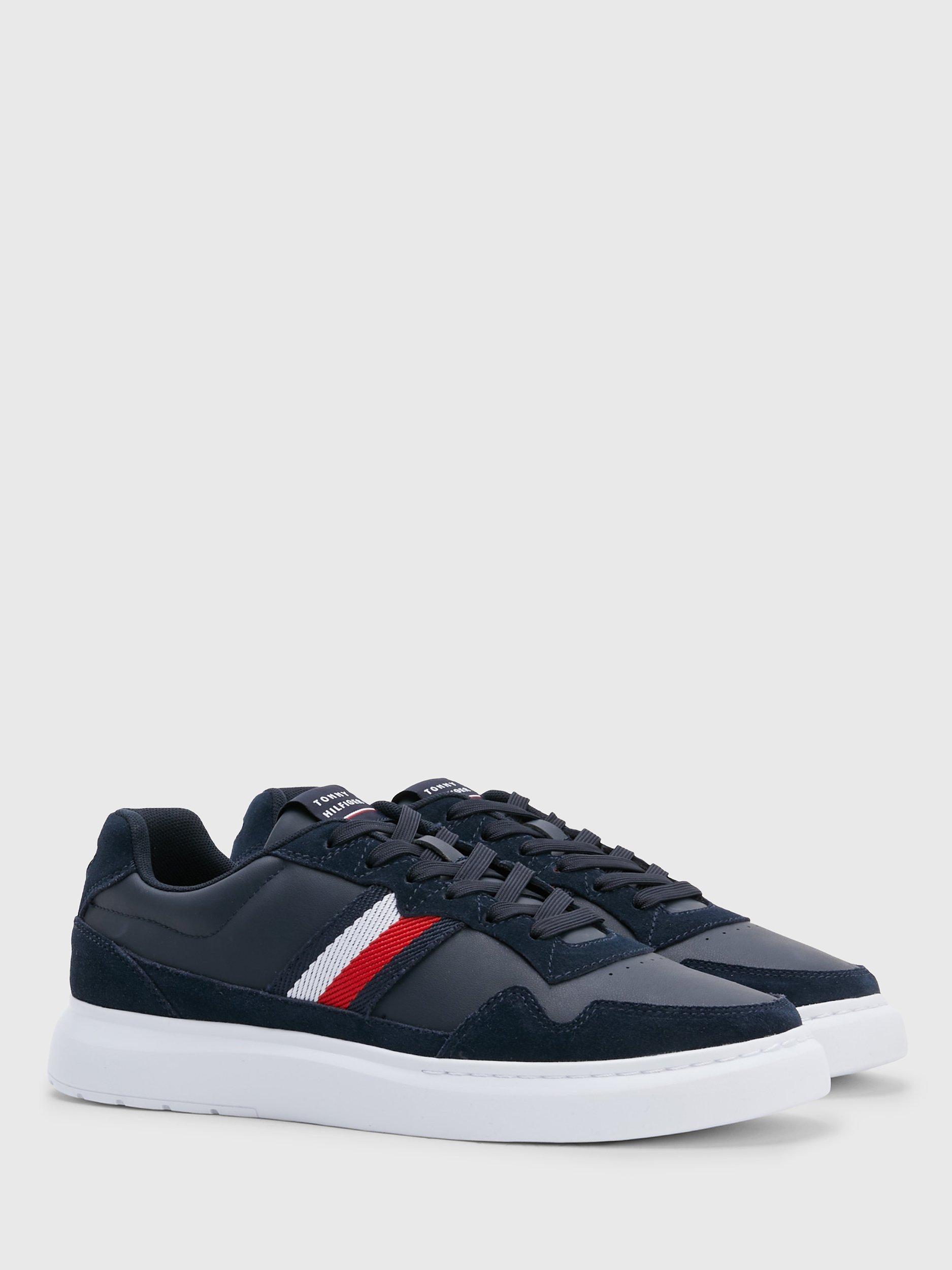 Tommy Hilfiger Light Low Top Leather Trainers, Desert Sky