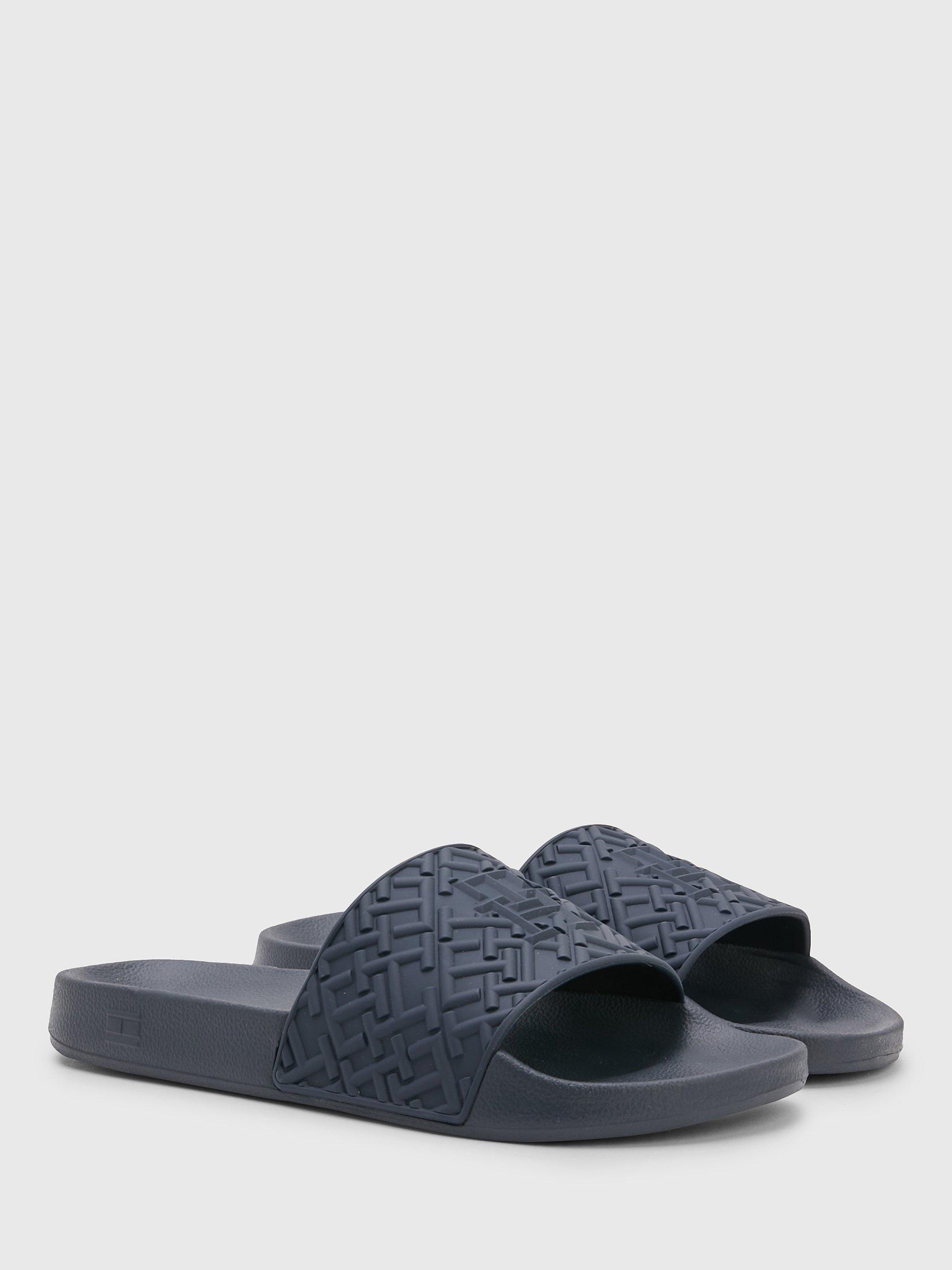 Tommy Hilfiger Rubber Slider Sandals, Desert Sky